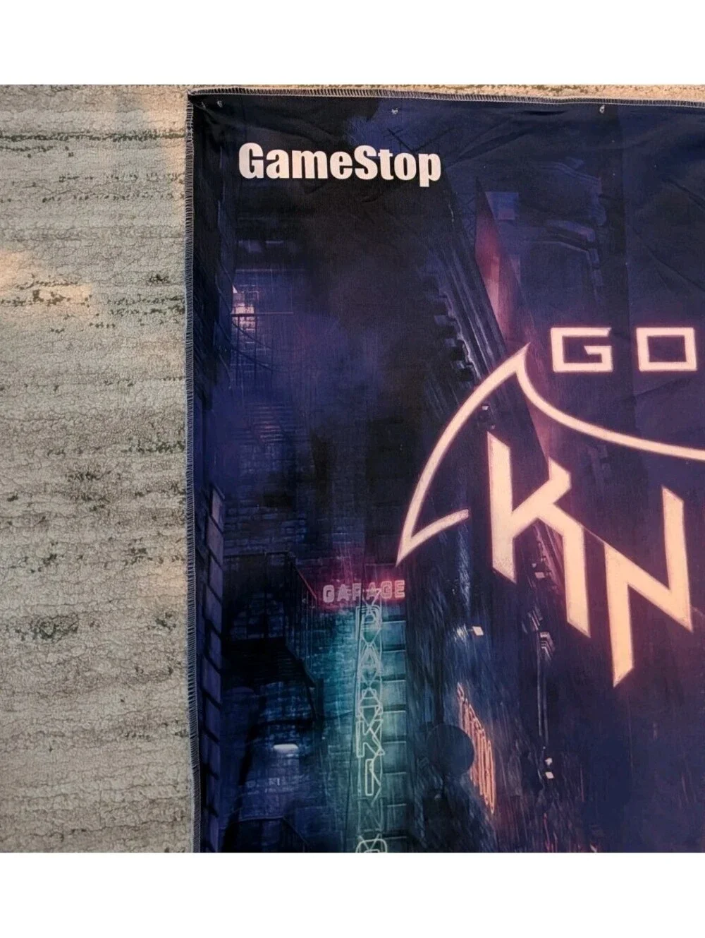 Gotham Knights GameStop Promo Fabric Banner 7x4 Flag DC Batman WB Games Rare